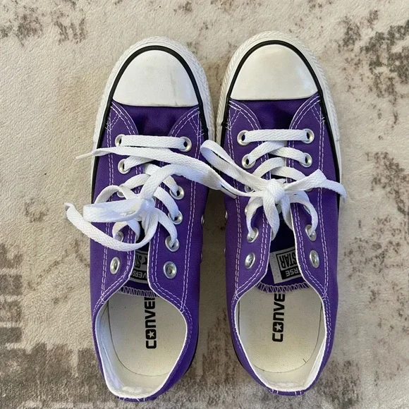 Converse Purple Low-Top Sneakers - Picture 9 of 9